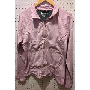 Oros Women Large Jacket Athletic Purple Quarter Zip Solarcore Foam Long Sleeve